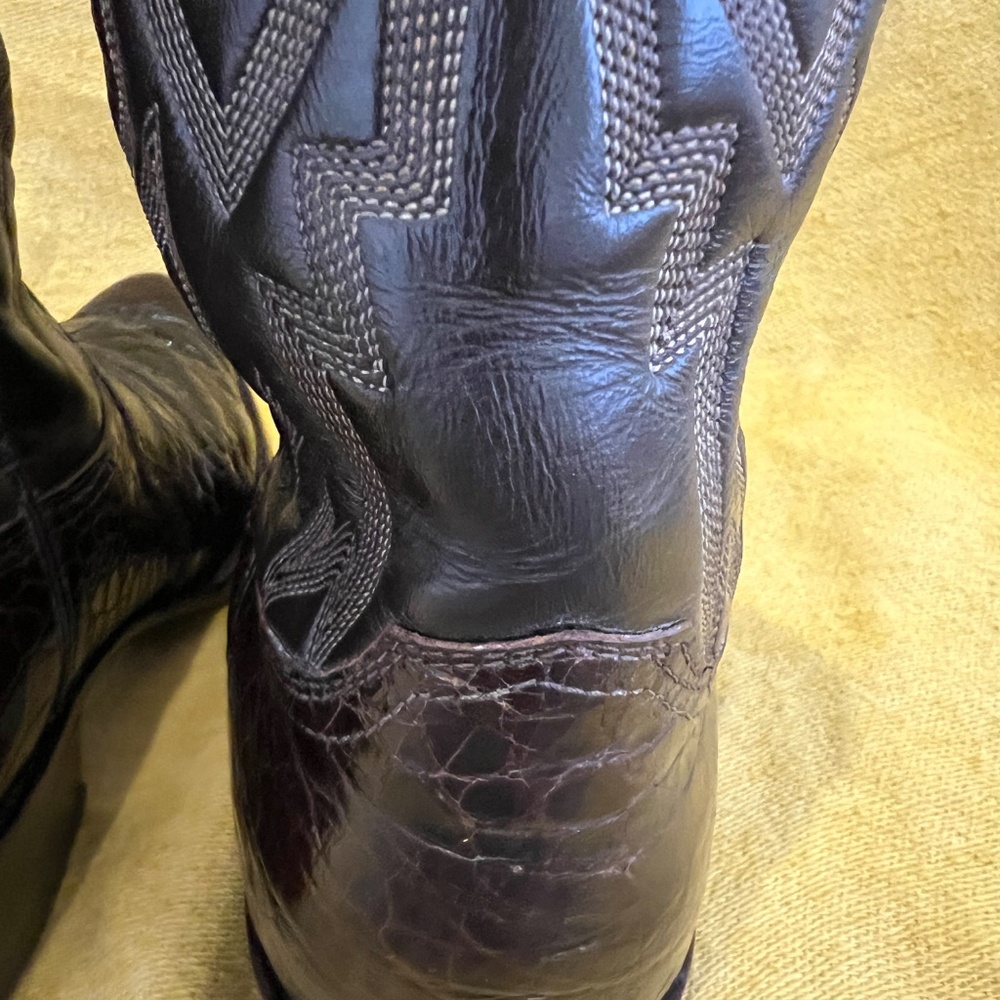 Rare Exotic Pre-Ban Justin Sea Turtle Boots - Picture 11 of 16